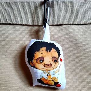 Leatherface Horror Bag Clip/Keychain. New.